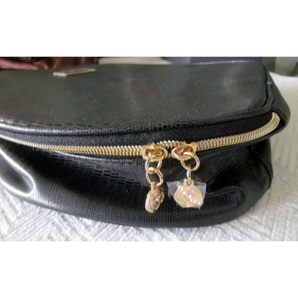 Lancome Paris Make-Up Bag Travel Case Cosmetic Round Zippered Zip Around Handle - Picture 7 of 14
